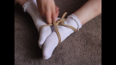 White Socks – Foot Restrain bondage – Part 2