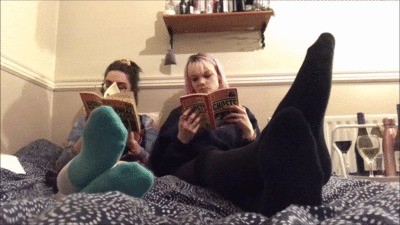 Best Friends Alannah And Sarah Read While Disregarding You