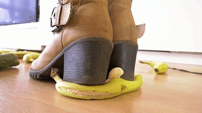 Bananas And Cucumbers Under My Boot Feet