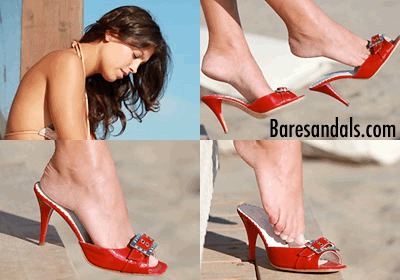 Nina’s Crimson High Heel Sandals